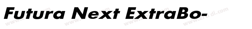Futura Next ExtraBo字体转换